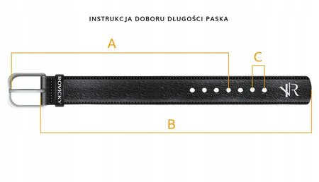 ROVICKY PDR-4 leather belt without discount