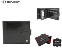 ROVICKY 22323L-VT-RVT Black RFID leather wallet