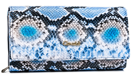 Portfel damski skóra+PU PX28-DNH-BL Blue