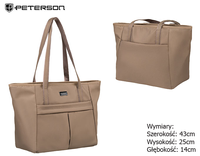 Women's handbag PTN CTY-08 Beige