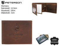 PETERSON PTN N992-BE-TRAV RFID leather wallet