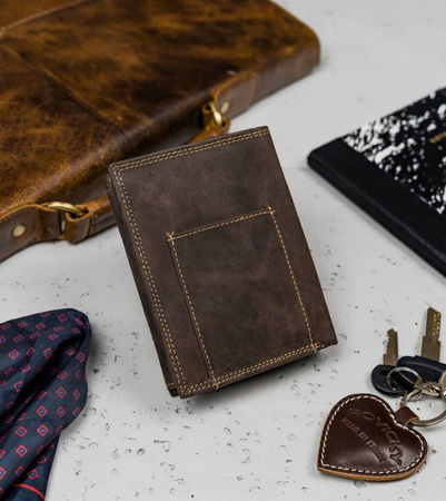 Portfel męski ze skóry naturalnej ALWAYS WILD N4-P-CHM