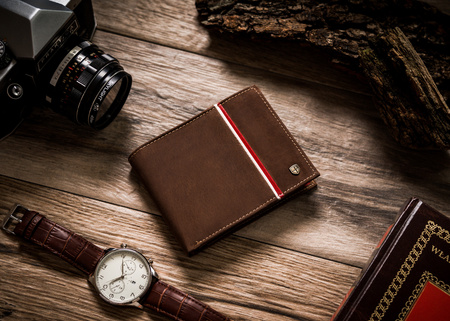 Portfel skórzany RFID PETERSON PTN 304P-01