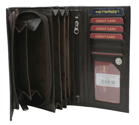 Portfel damski skórzany PTN RD-07-NGV Brown
