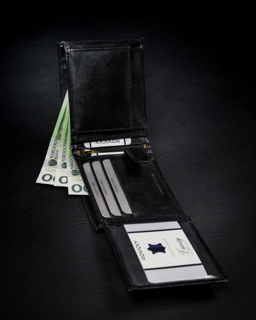 ROVICKY 1567-03-BOR RFID leather wallet