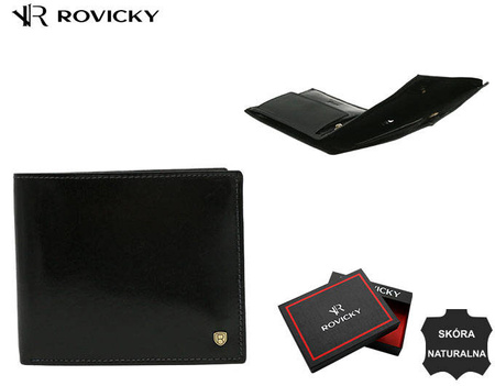 ROVICKY 22319-VT-RVT Black RFID leather wallet