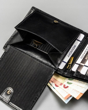 Leather wallet RFID ROVICKY 22323-RVTP