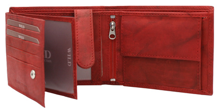 Portfel męski skórzany AW-N6-MAL Red