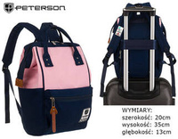 Polyester bagpack PETERSON PTN 2022