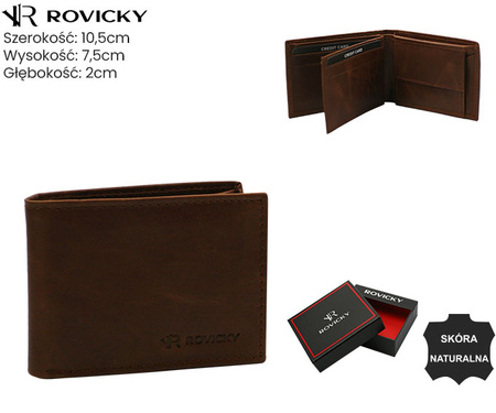 Porfel męski skórzany R-M04-LWC Cognac