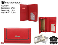 PTN KA-25 Red+Navy leather wallet