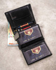 PETERSON PTN SET-M-1542-GVT preent leather wallet and key ring set