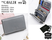 Portfel skórzany RD-02-GCL Gray