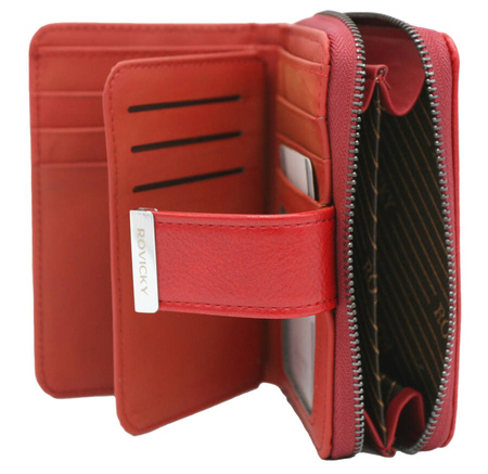 Portfel damski skóra+PU RPX-31-ML-4872 RED