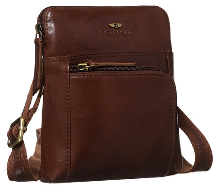 Torba skórzana + Etui PTN 1904-TUM Brown