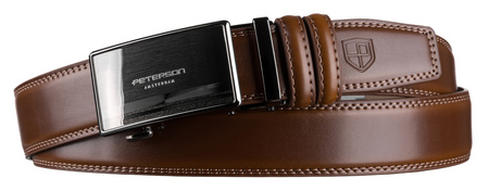 Pasek męski skórzany PTN A021-AS Brown