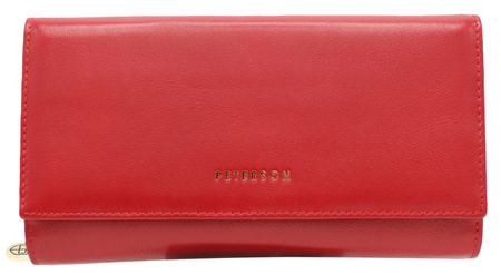 Leather wallet RFID PETERSON PTN 42100-SGN