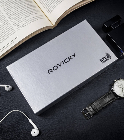 Saszetka skórzana RFID Rovicky CPR-043-BAR