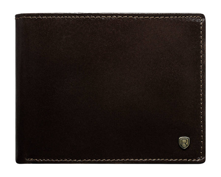 Portfel skórzany RFID ROVICKY N61-RVT D.Brown