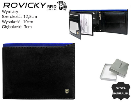 ROVICKY N992-RVT RFID leather wallet