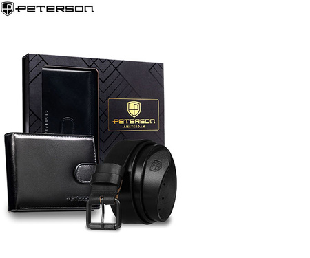 Zestaw portel+pasek PTN N992L-BF-105-BW Black