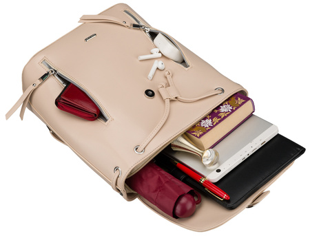 Plecak damki PU R-L61409 Beige