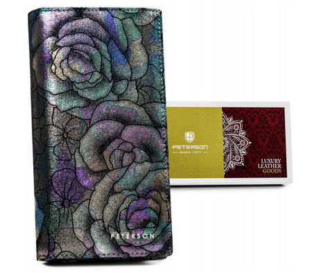 PETERSON PTN 421431-MD RFID leather wallet