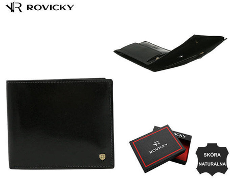 ROVICKY 22319-VT-RVT Black RFID leather wallet