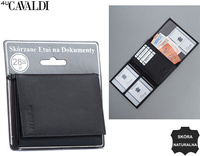 Skórzane etui na dokumenty PAL50-PDM-BL Black