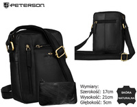 Torba skórzana + Etui PTN YP002E OPU Black