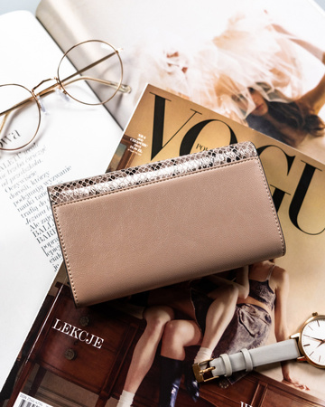 PTN SM-466 Grey leather wallet