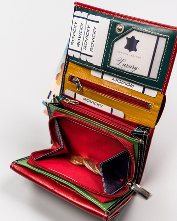 ROVICKY RFID leather wallet R-RD-02-GCL-Q