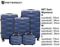 PTN 5806-SET Blue suitcase set