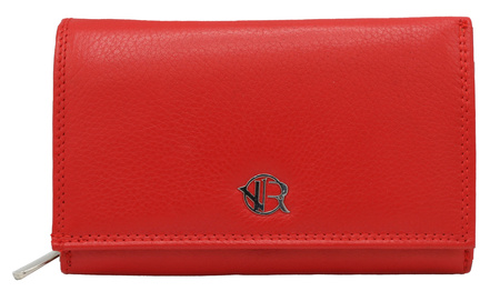Portfel damski skórzany na blistrze R-D1512-NCD-BL Red