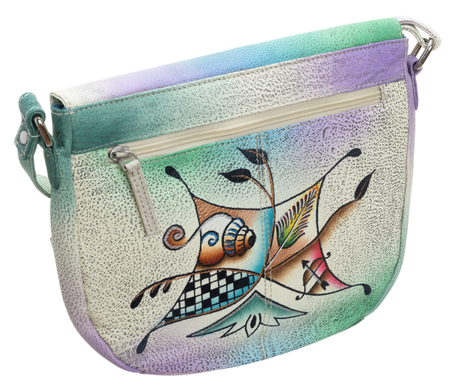 Leather handbag LB-1901-ART