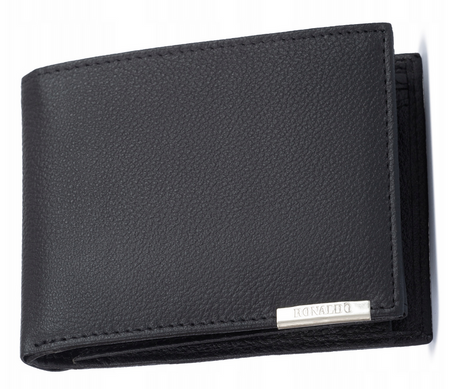 Portfel meski skórzany N992-PDM-RON-BP Black