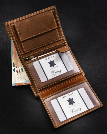 RFID leather wallet Always Wild with a Capricorn zodiac sign N4-CHM-CAPR