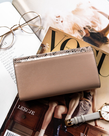 PTN SM-411 Grey leather wallet