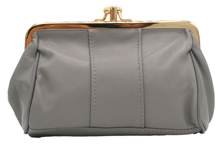 Portmonetka skórzana K09 Gray