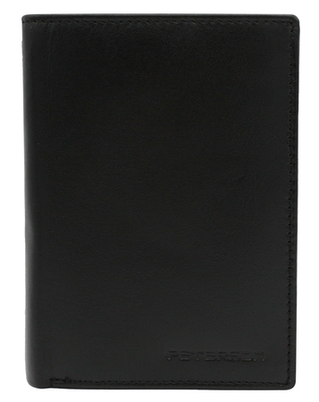 Gift set: leather wallet and keychain PETERSON PTN SET-M-N4-KCS