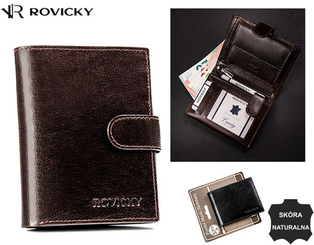 Portfel męski skórzany N4L-RPVT-BL BROWN