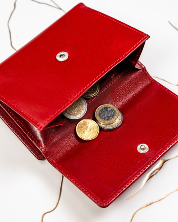 Damski zestaw prezentowy: skórzany portfel i brelok Peterson PTN SET-D-66-KCS