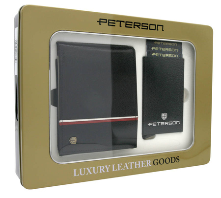 Gift Set: Men's Wallet + Card Holder PTN ZM37 Peterson