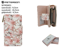 Portfel damski PU PTN 76116-F8 Beige flower 03