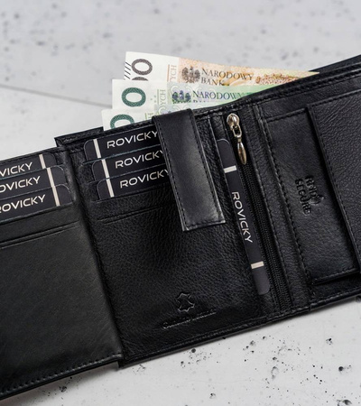 Portfel skórzany RFID RONALDO 0104-D