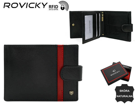 Portfel skórzany RFID ROVICKY N01L-RVTP