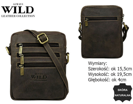 Torba skórzana ALWAYS WILD 250-MH Brown