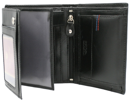 Zestaw prezentowy męski: skórzany portfel i brelok PETERSON PTN SET-M-1549-KCS