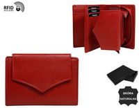 WOMEN'S leather wallet RD-01-GCL-NL Red