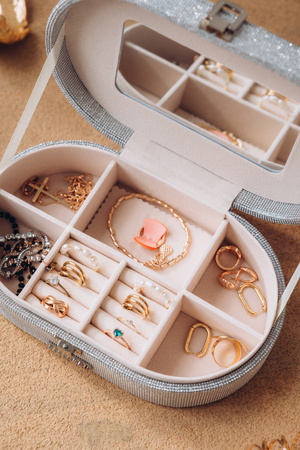 Szkatułka na biżuterię PTN SZK-12 Black Silver